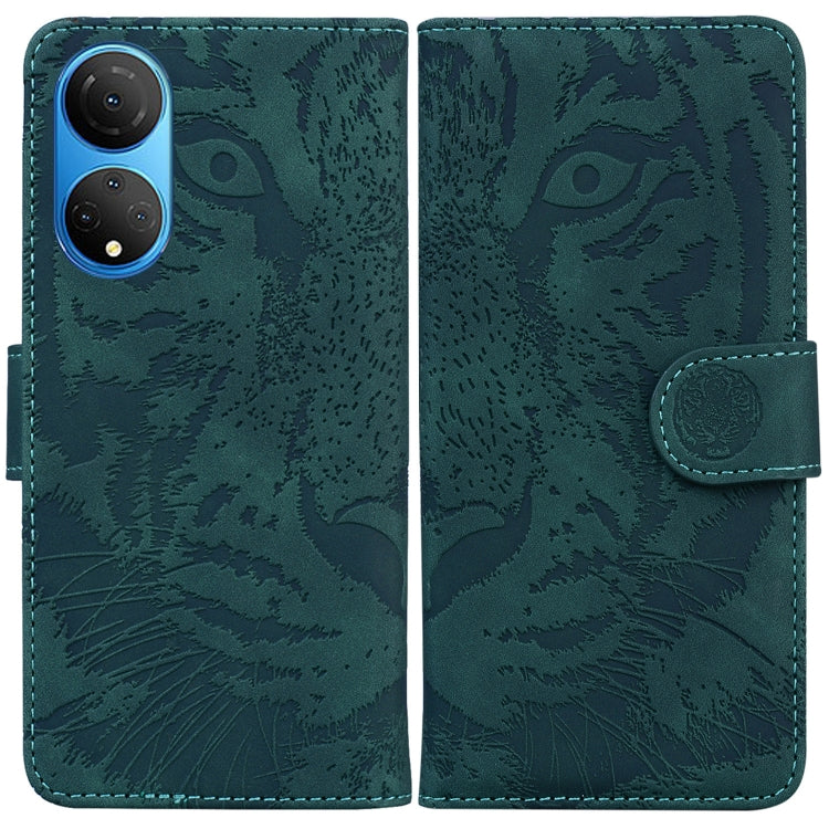For Honor X7 Tiger Embossing Pattern Horizontal Flip Leather Phone Case
