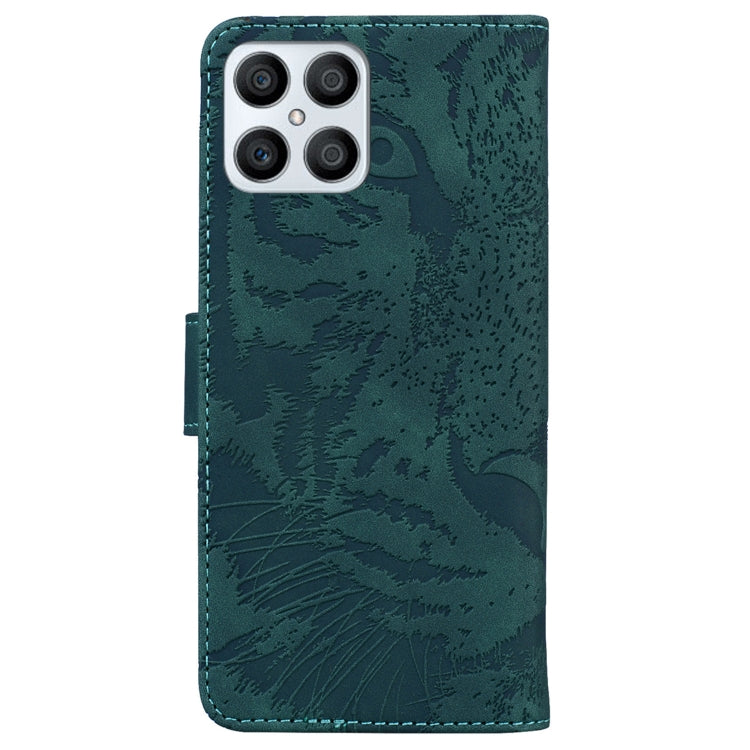 For Honor X8 Tiger Embossing Pattern Horizontal Flip Leather Phone Case
