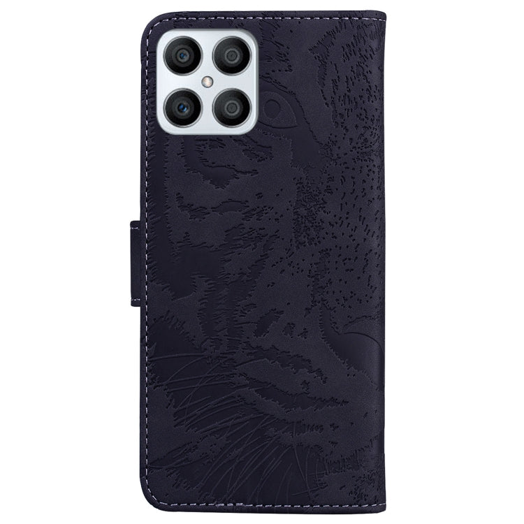 For Honor X8 Tiger Embossing Pattern Horizontal Flip Leather Phone Case