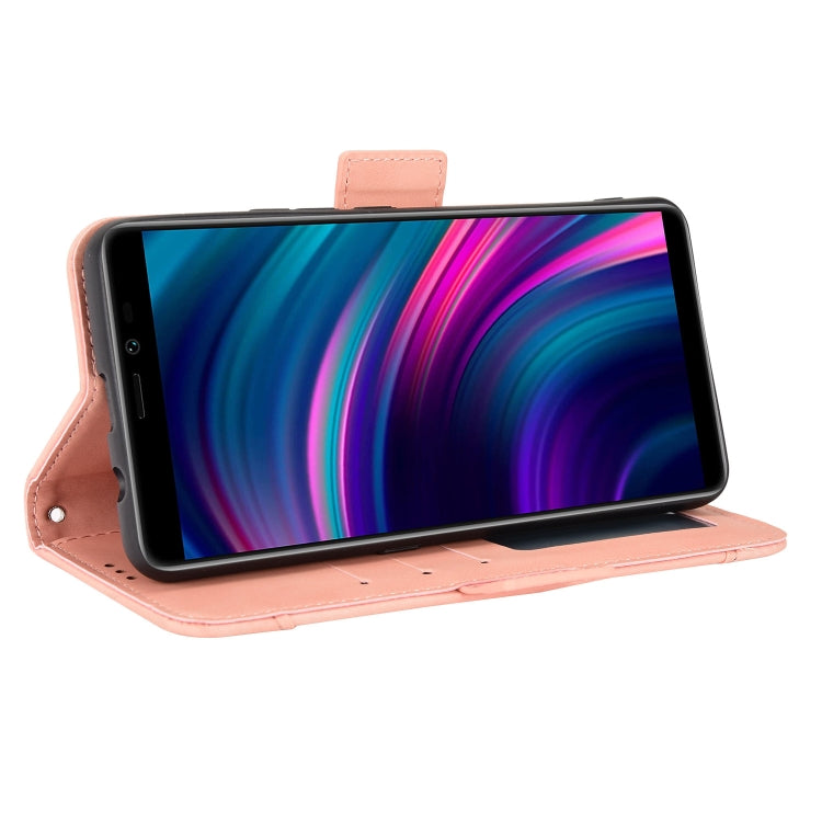 For BLU J9L Skin Feel Calf Pattern Leather Phone Case