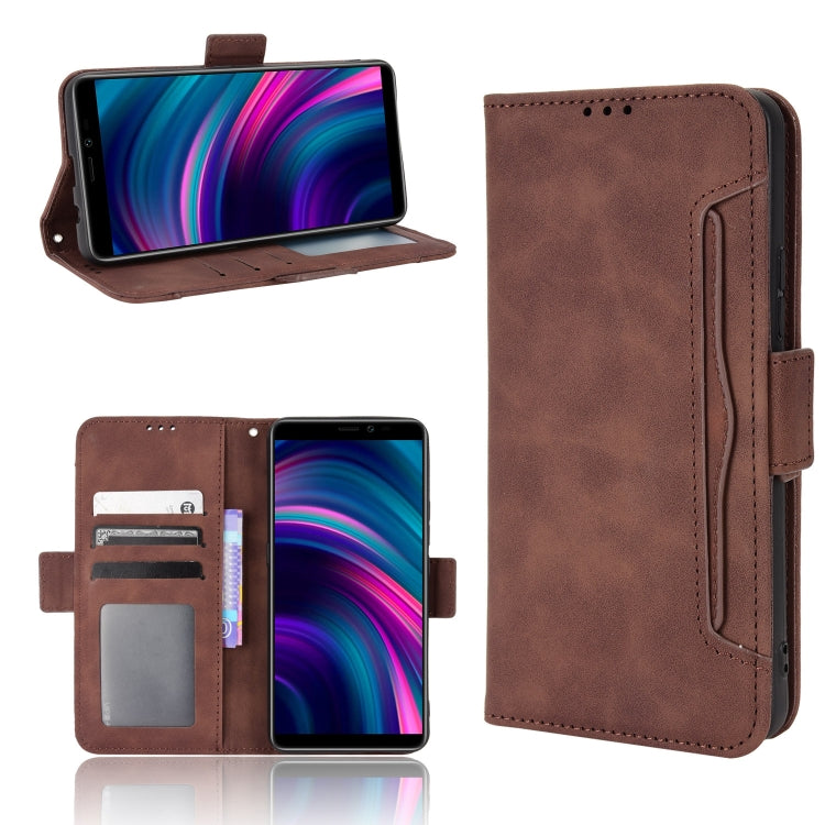 For BLU J9L Skin Feel Calf Pattern Leather Phone Case