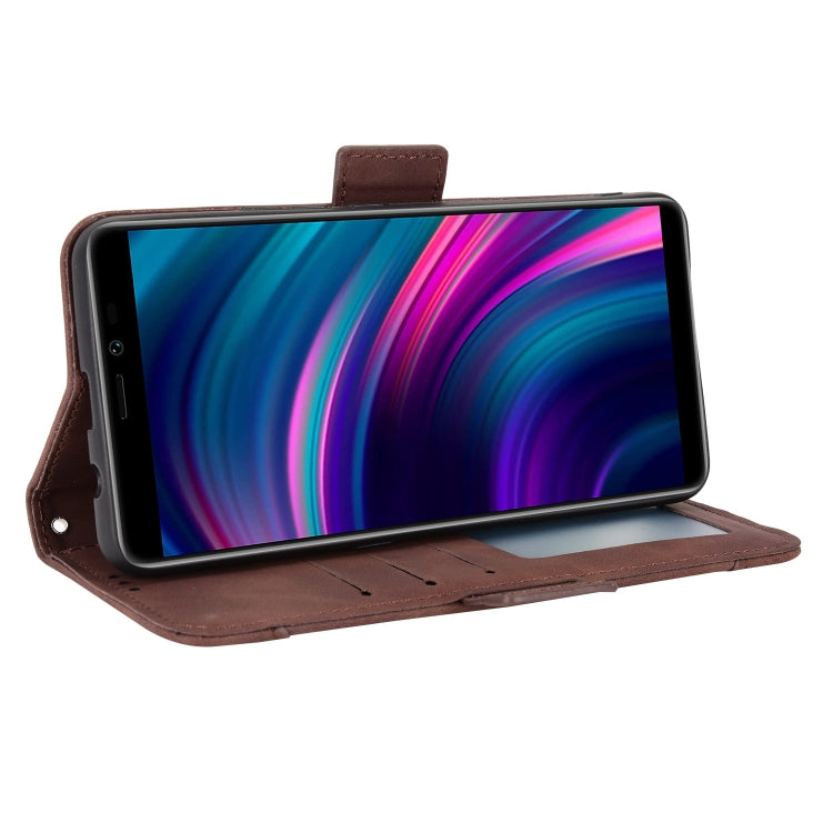 For BLU J9L Skin Feel Calf Pattern Leather Phone Case
