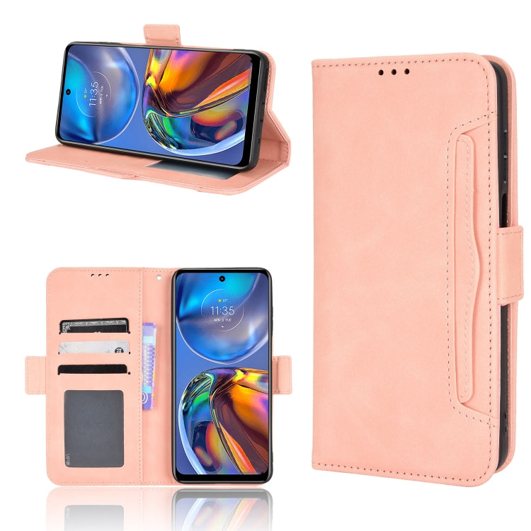For Motorola Moto G22 / E32s 4G Skin Feel Calf Pattern Leather Phone Case