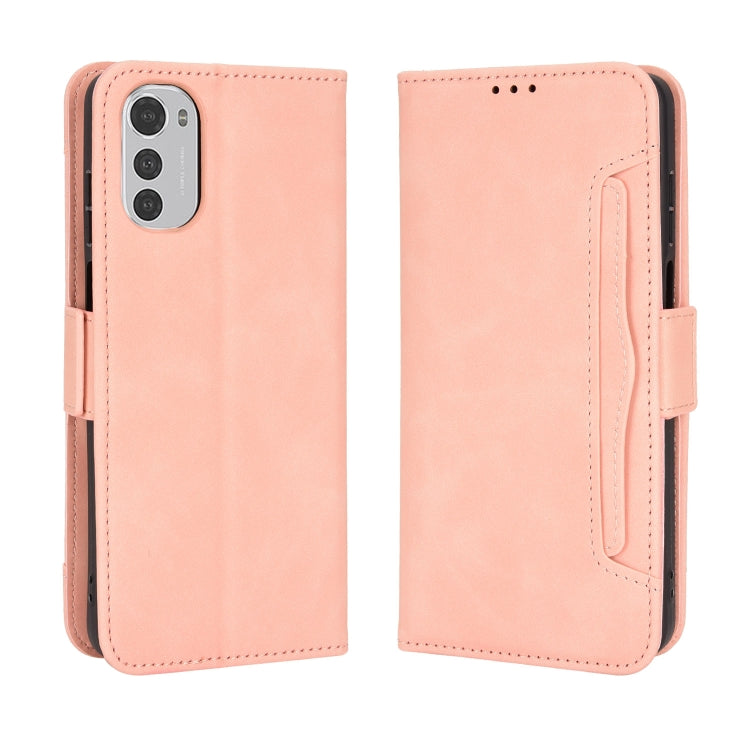 For Motorola Moto G22 / E32s 4G Skin Feel Calf Pattern Leather Phone Case
