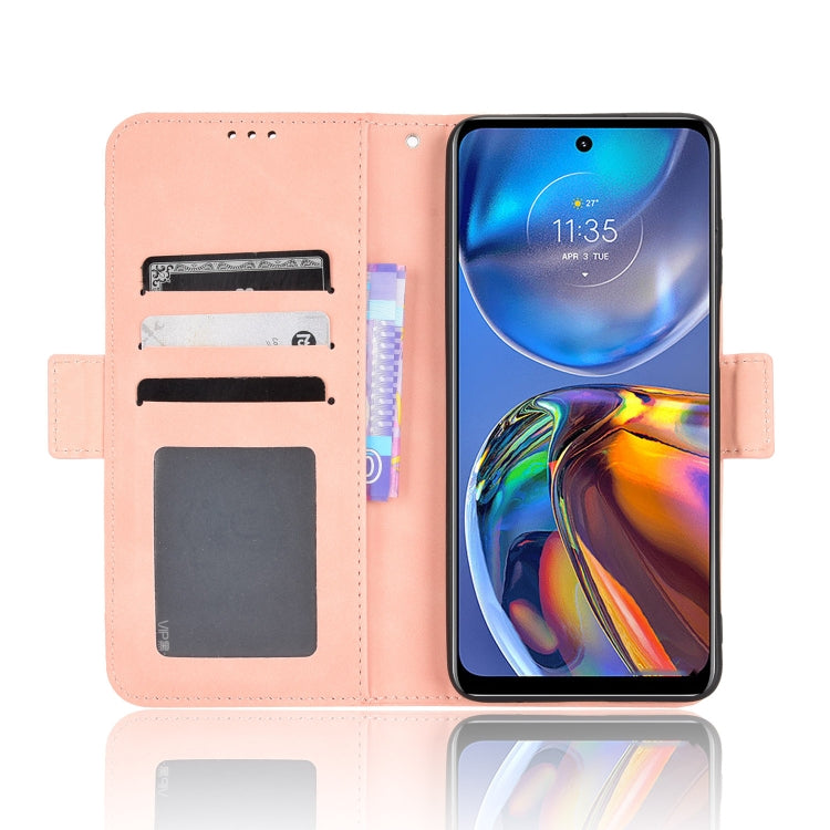 For Motorola Moto G22 / E32s 4G Skin Feel Calf Pattern Leather Phone Case