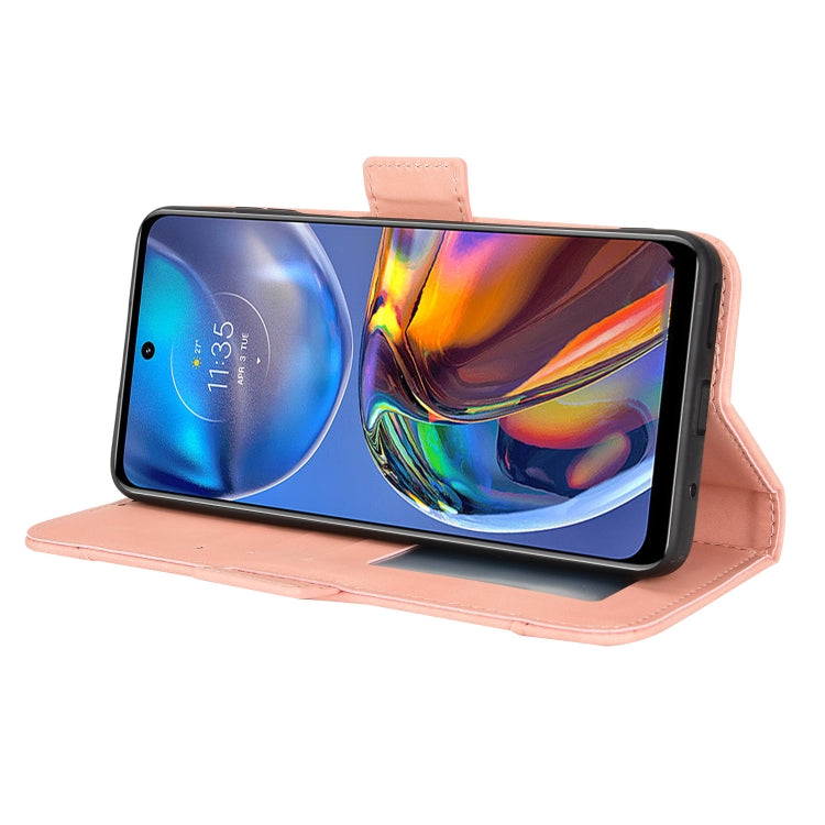 For Motorola Moto G22 / E32s 4G Skin Feel Calf Pattern Leather Phone Case