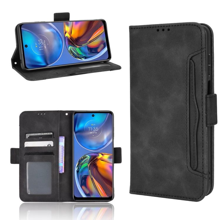 For Motorola Moto G22 / E32s 4G Skin Feel Calf Pattern Leather Phone Case