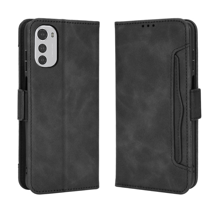 For Motorola Moto G22 / E32s 4G Skin Feel Calf Pattern Leather Phone Case