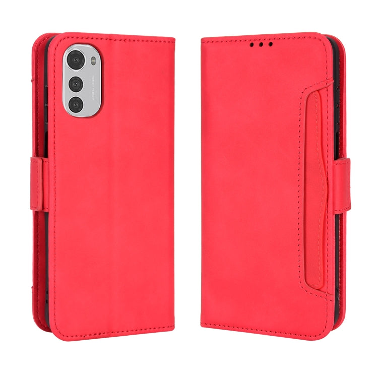 For Motorola Moto G22 / E32s 4G Skin Feel Calf Pattern Leather Phone Case