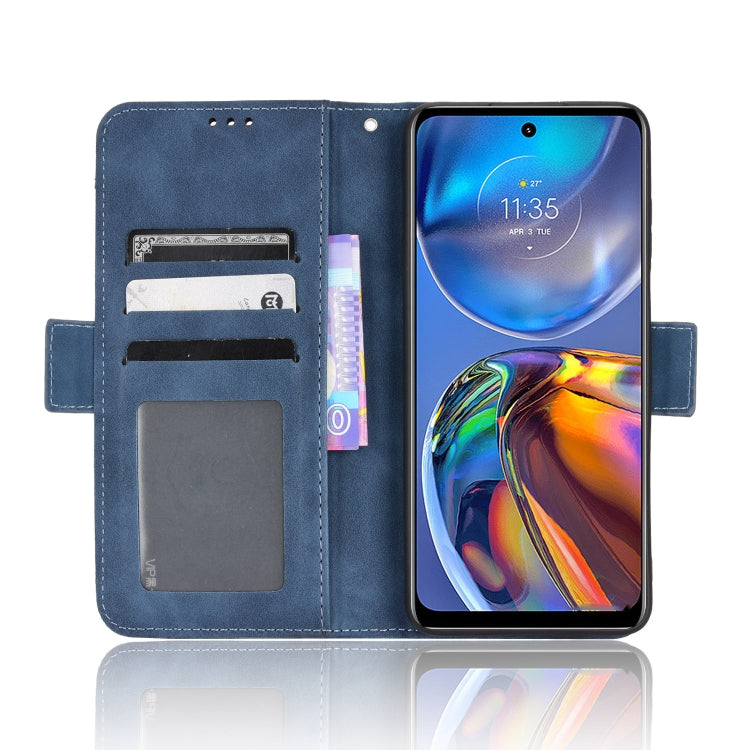For Motorola Moto G22 / E32s 4G Skin Feel Calf Pattern Leather Phone Case