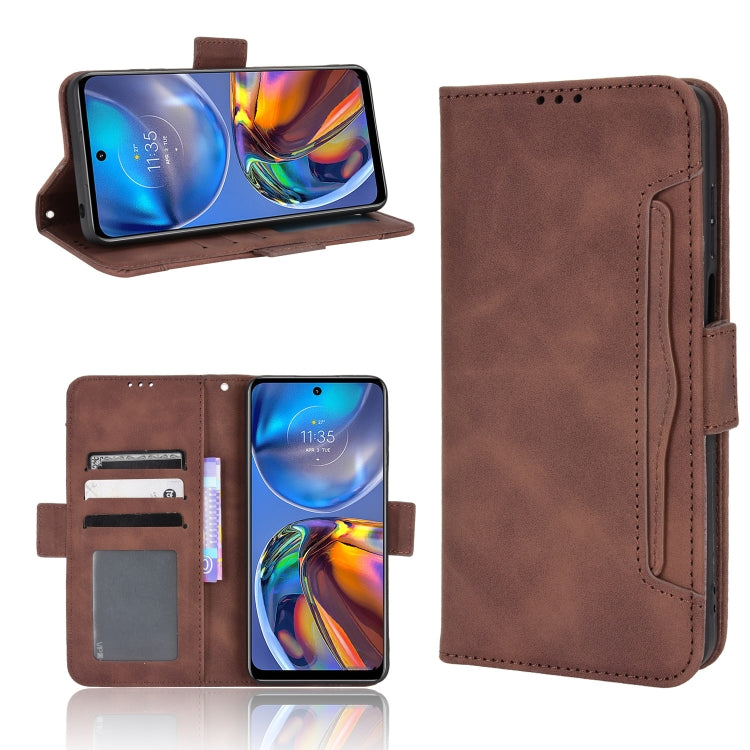 For Motorola Moto G22 / E32s 4G Skin Feel Calf Pattern Leather Phone Case