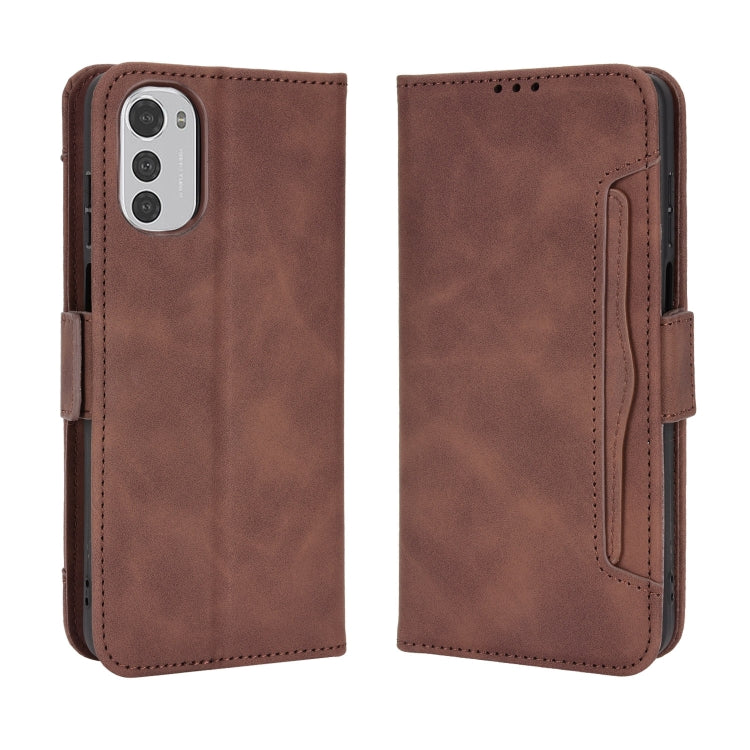 For Motorola Moto G22 / E32s 4G Skin Feel Calf Pattern Leather Phone Case