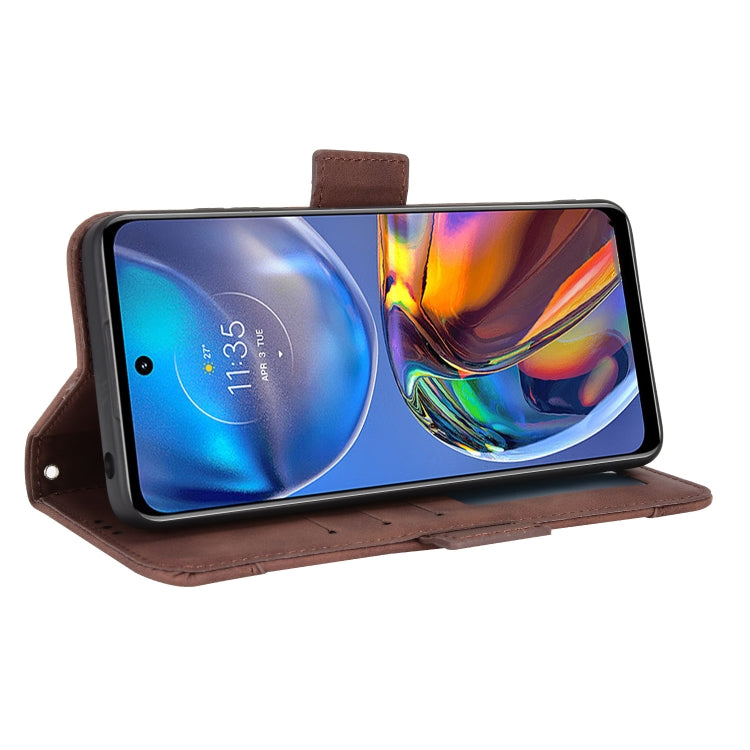 For Motorola Moto G22 / E32s 4G Skin Feel Calf Pattern Leather Phone Case