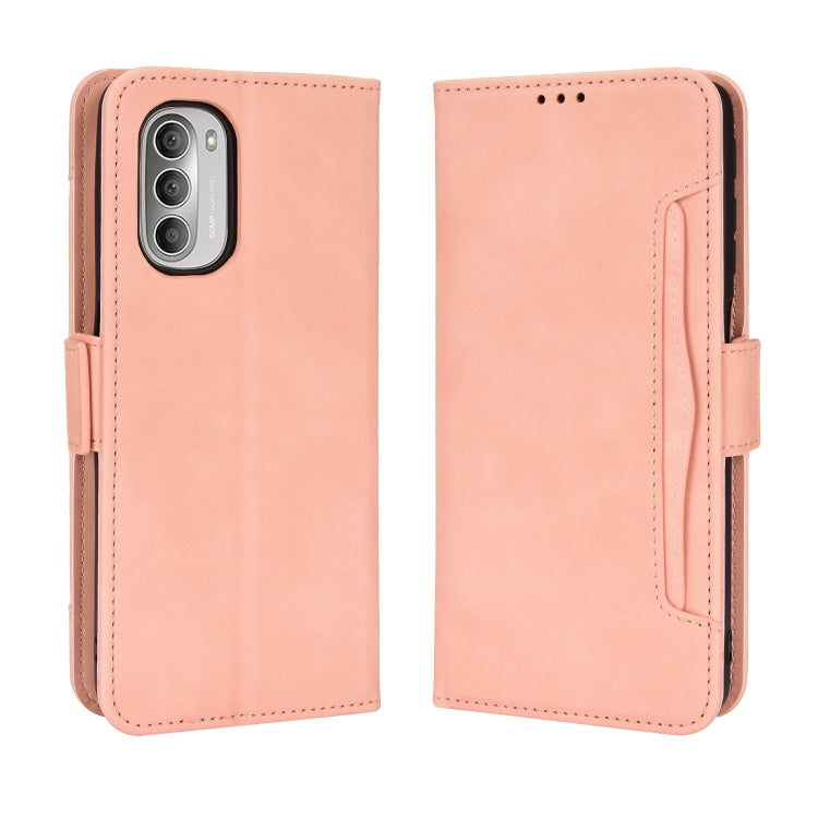 For Motorola Moto G52j Skin Feel Calf Pattern Leather Phone Case