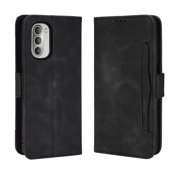 For Motorola Moto G52j Skin Feel Calf Pattern Leather Phone Case