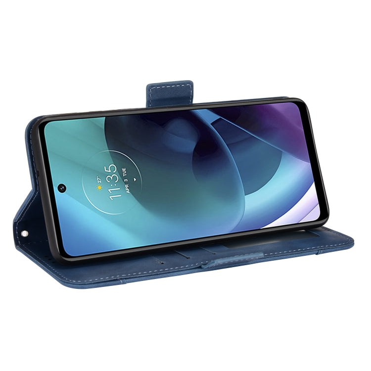 For Motorola Moto G52j Skin Feel Calf Pattern Leather Phone Case