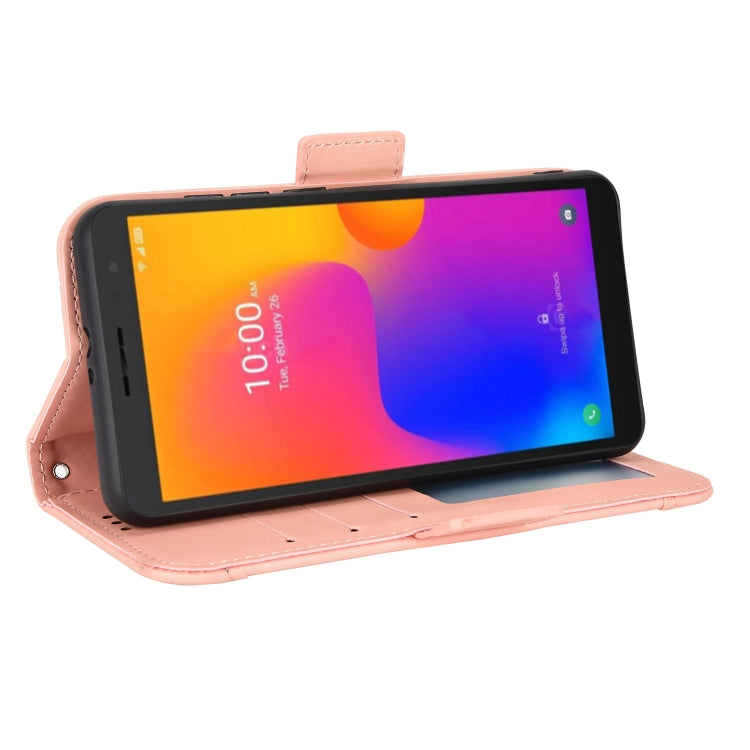 For TCL 303 / Alcatel 1B 2022 Skin Feel Calf Pattern Leather Phone Case