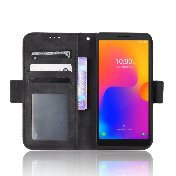 For TCL 303 / Alcatel 1B 2022 Skin Feel Calf Pattern Leather Phone Case