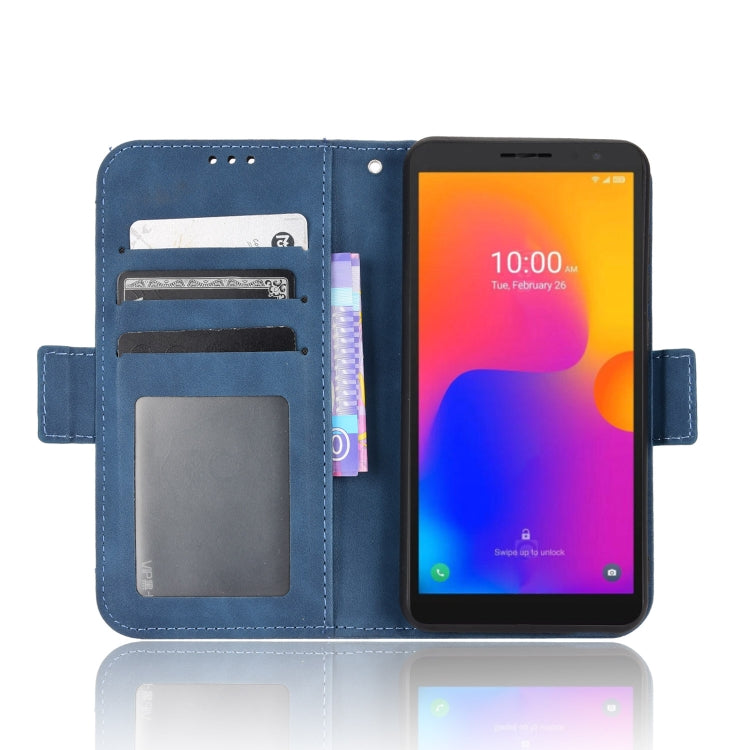 For TCL 303 / Alcatel 1B 2022 Skin Feel Calf Pattern Leather Phone Case