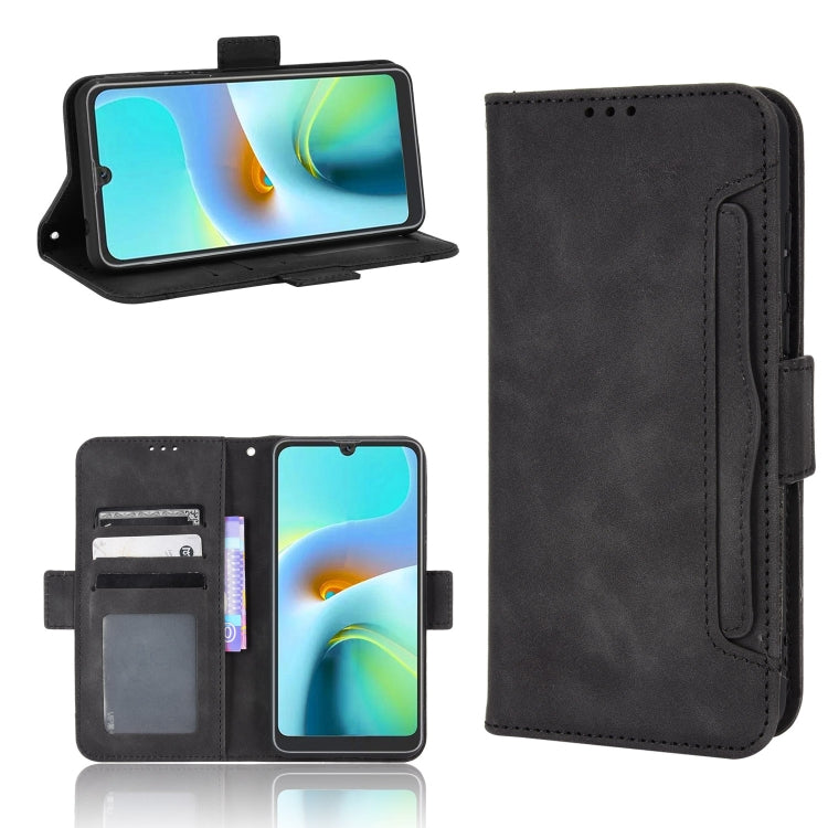 For Blackview A50 Skin Feel Calf Pattern Leather Phone Case