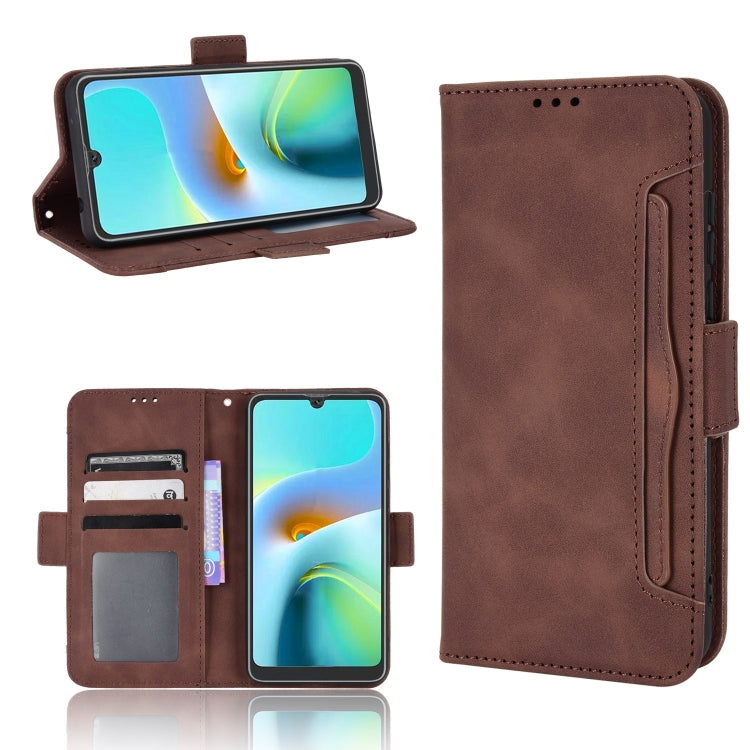 For Blackview A50 Skin Feel Calf Pattern Leather Phone Case