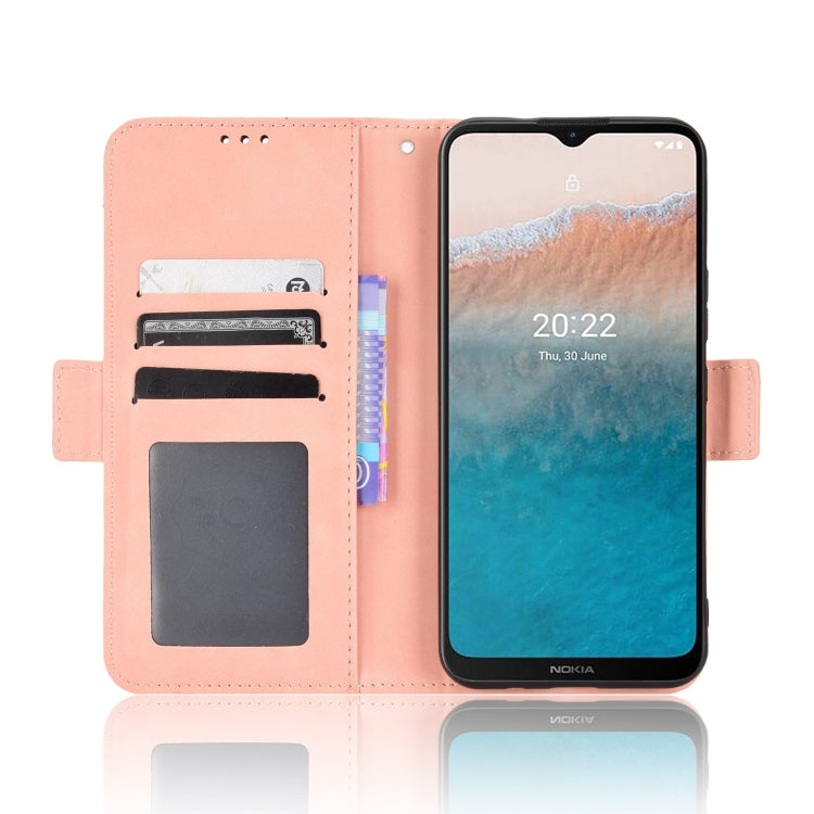 For Nokia C21 Plus Skin Feel Calf Pattern Leather Phone Case