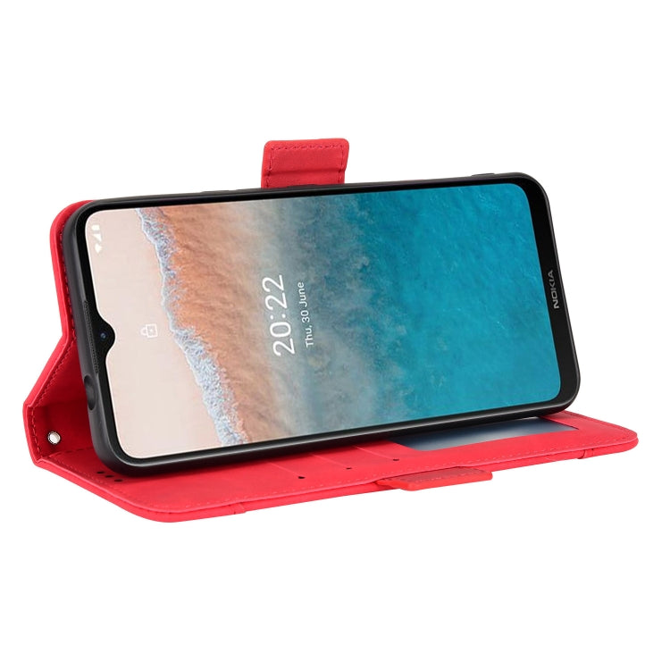 For Nokia C21 Plus Skin Feel Calf Pattern Leather Phone Case