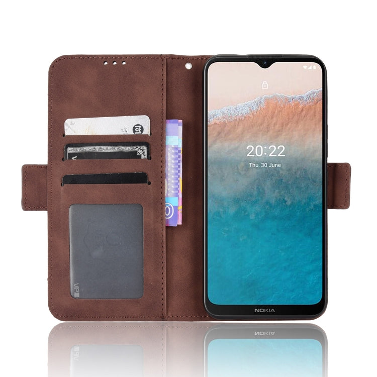 For Nokia C21 Plus Skin Feel Calf Pattern Leather Phone Case