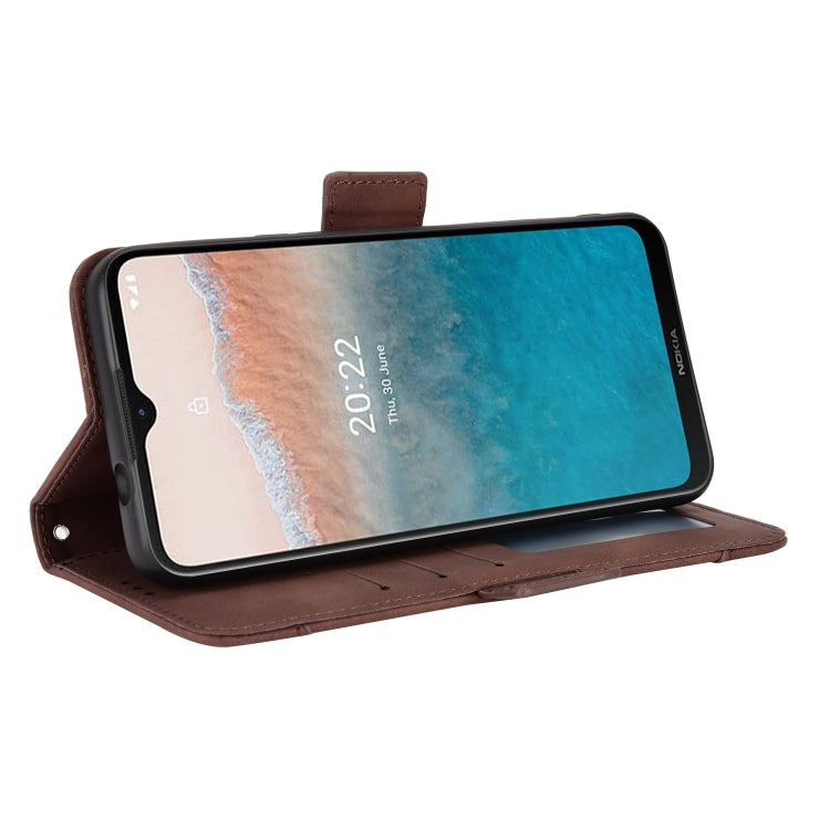 For Nokia C21 Plus Skin Feel Calf Pattern Leather Phone Case