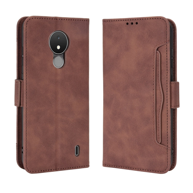 For Nokia C21 Skin Feel Calf Pattern Leather Phone Case