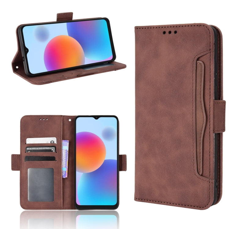 For ZTE Blade A52 Skin Feel Calf Pattern Leather Phone Case