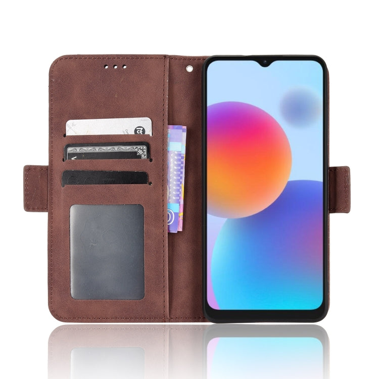 For ZTE Blade A52 Skin Feel Calf Pattern Leather Phone Case