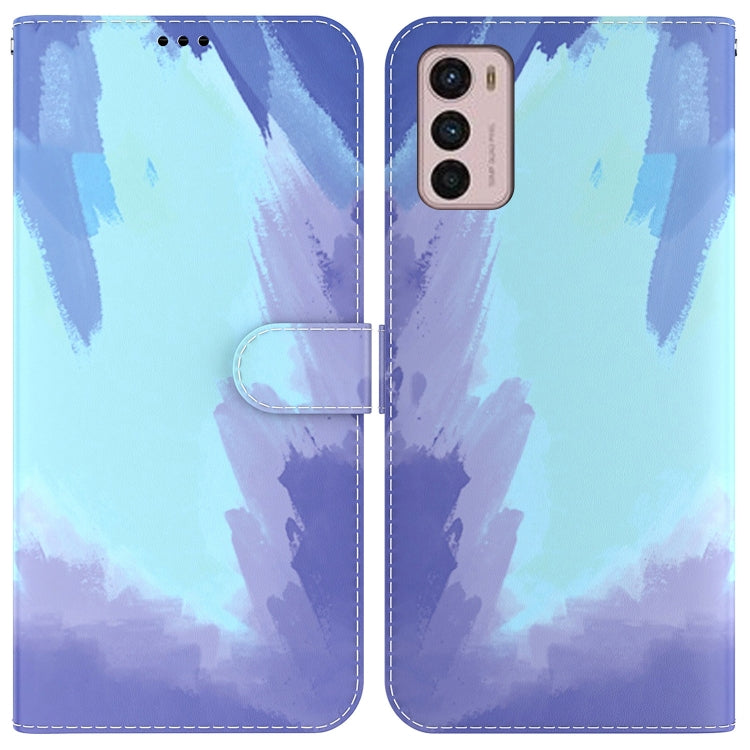 For Motorola Moto G42 Watercolor Pattern Horizontal Flip Leather Phone Case