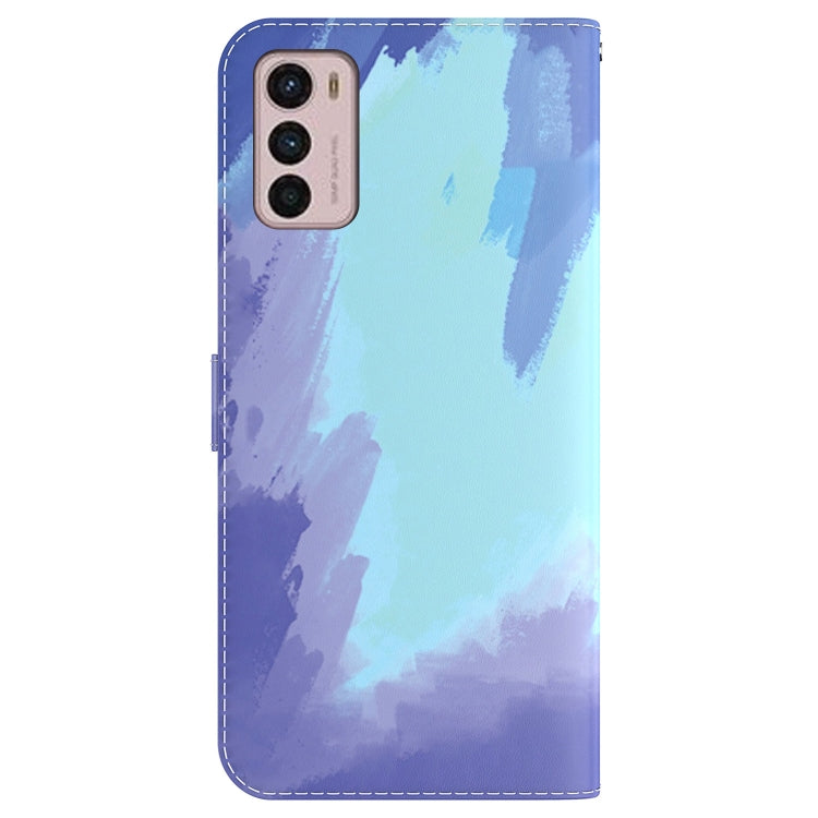 For Motorola Moto G42 Watercolor Pattern Horizontal Flip Leather Phone Case