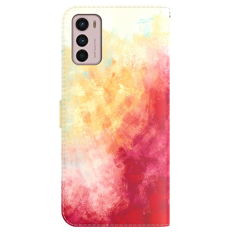 For Motorola Moto G42 Watercolor Pattern Horizontal Flip Leather Phone Case