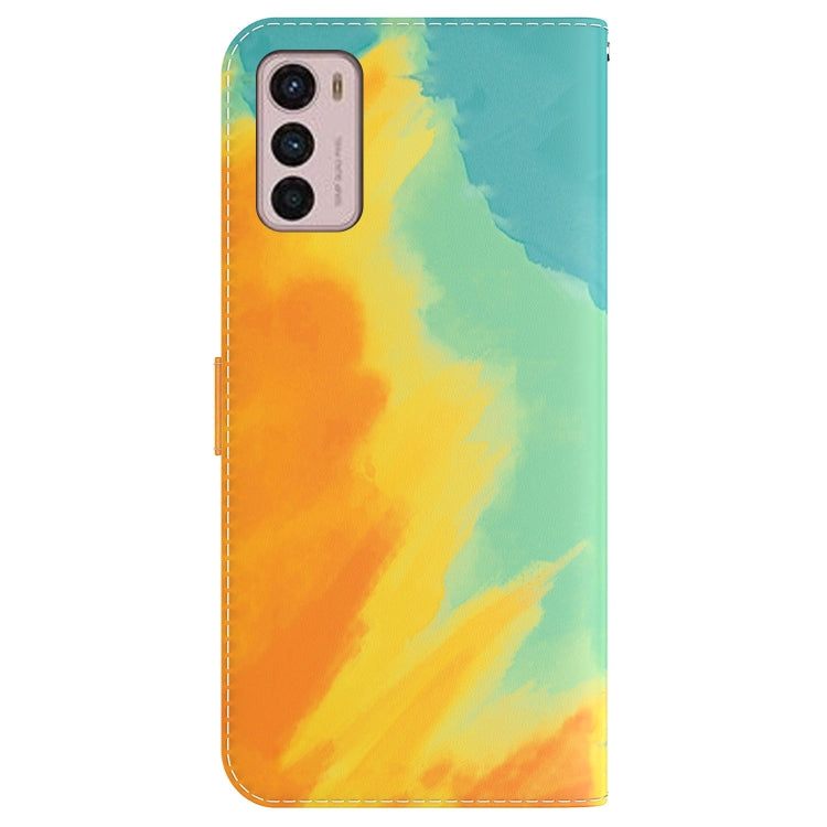 For Motorola Moto G42 Watercolor Pattern Horizontal Flip Leather Phone Case