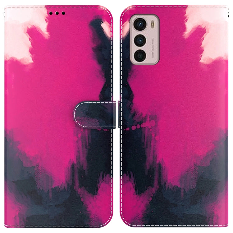 For Motorola Moto G42 Watercolor Pattern Horizontal Flip Leather Phone Case