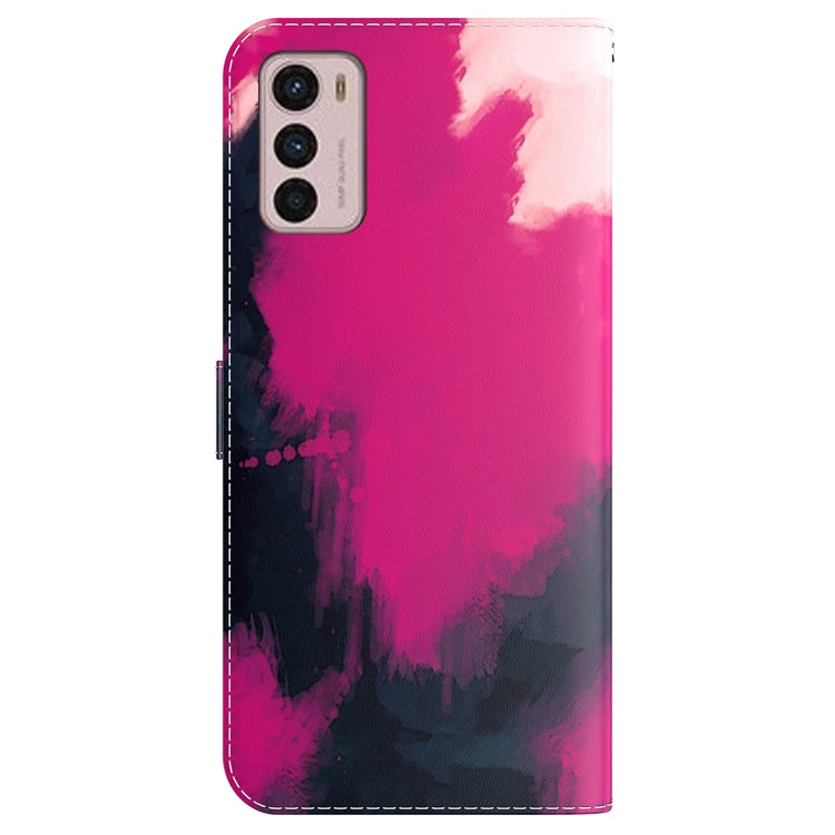 For Motorola Moto G42 Watercolor Pattern Horizontal Flip Leather Phone Case