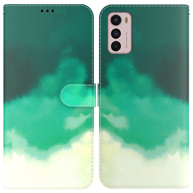 For Motorola Moto G42 Watercolor Pattern Horizontal Flip Leather Phone Case