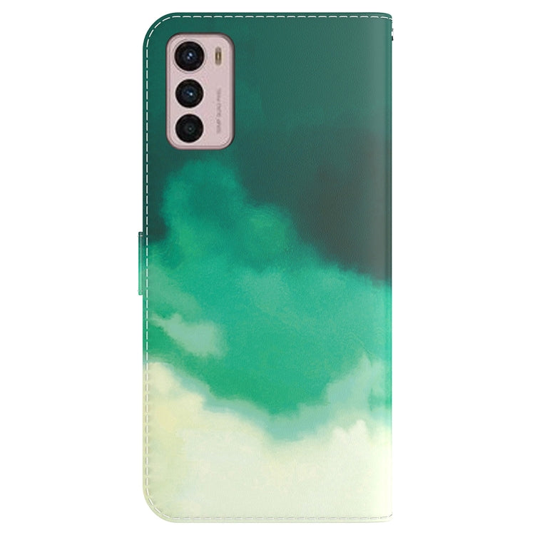 For Motorola Moto G42 Watercolor Pattern Horizontal Flip Leather Phone Case
