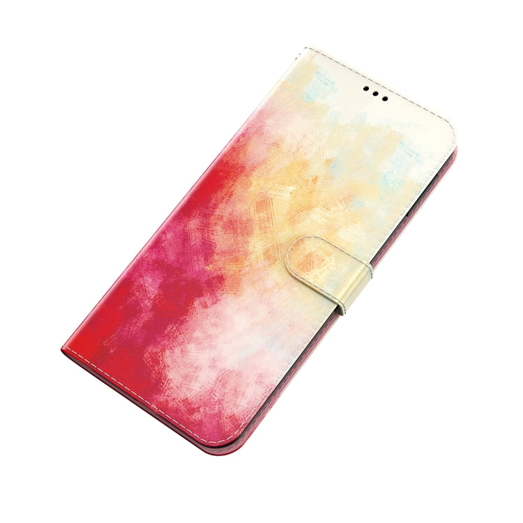 For Nokia C21 Plus Watercolor Pattern Horizontal Flip Leather Phone Case