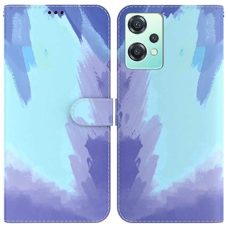 For OnePlus Nord CE 2 Lite 5G Watercolor Pattern Horizontal Flip Leather Phone Case