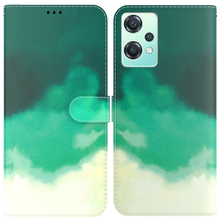 For OnePlus Nord CE 2 Lite 5G Watercolor Pattern Horizontal Flip Leather Phone Case