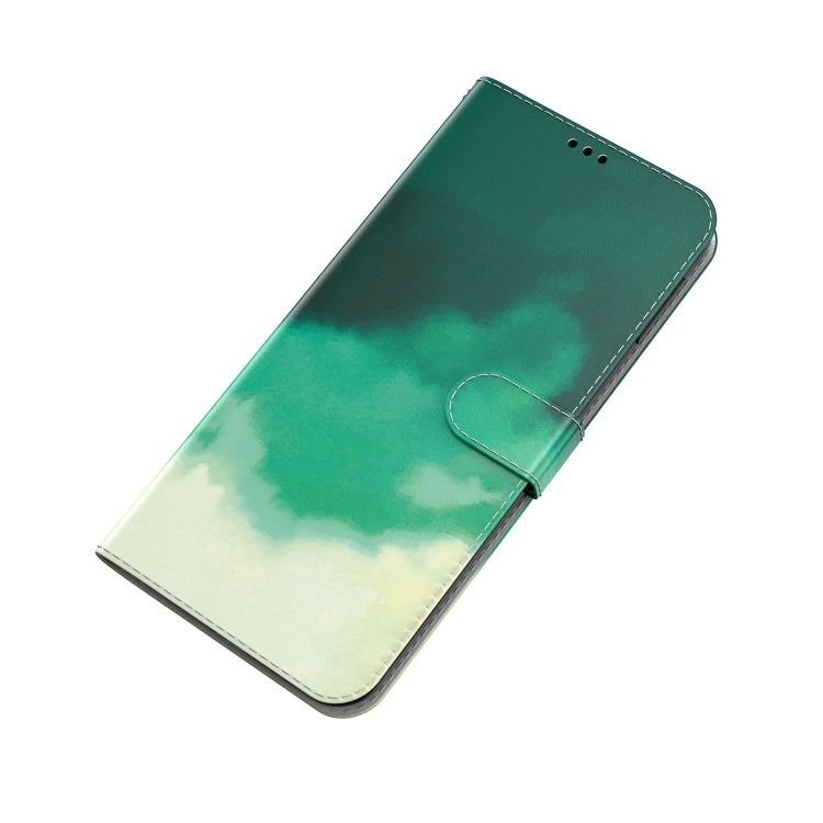 For Honor X8 Watercolor Pattern Horizontal Flip Leather Phone Case