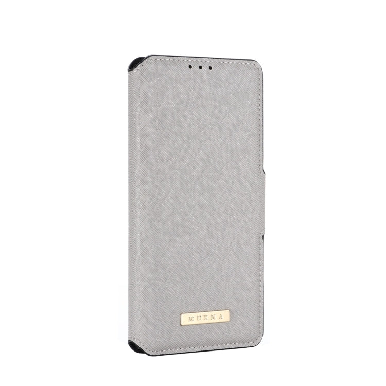 For Huawei Y9a / Enjoy 20 SE MUXMA MX115 Cross Texture Oil Edge Flip Leather Phone Case