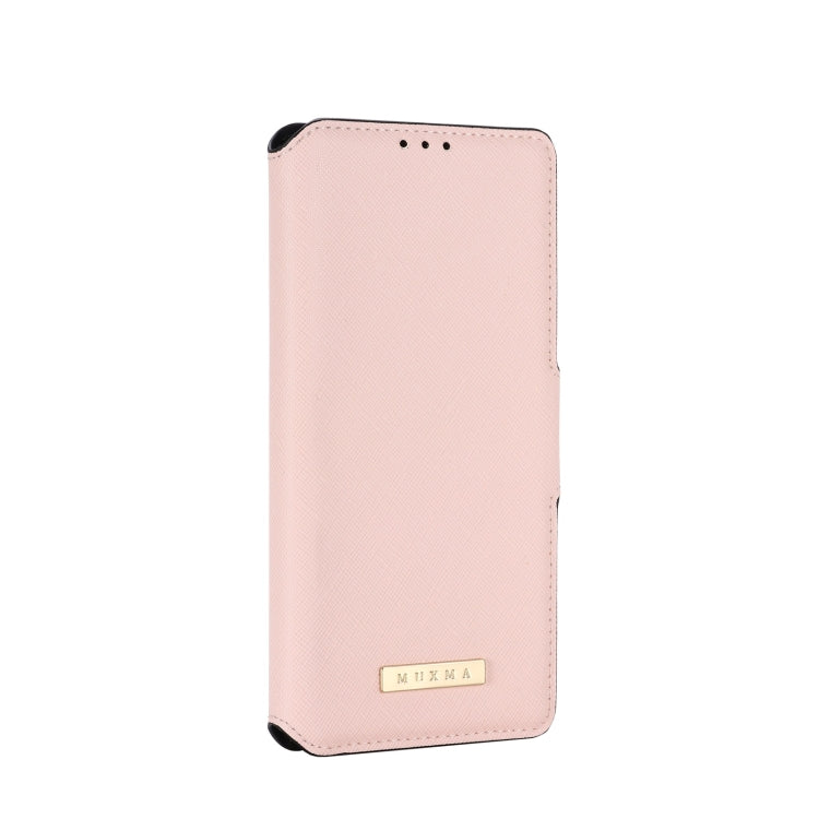 For Huawei Y9a / Enjoy 20 SE MUXMA MX115 Cross Texture Oil Edge Flip Leather Phone Case