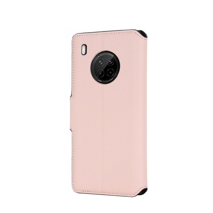 For Huawei Y9a / Enjoy 20 SE MUXMA MX115 Cross Texture Oil Edge Flip Leather Phone Case