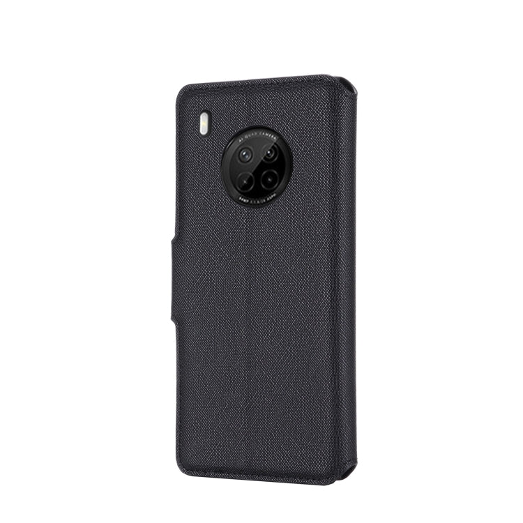 For Huawei Y9a / Enjoy 20 SE MUXMA MX115 Cross Texture Oil Edge Flip Leather Phone Case