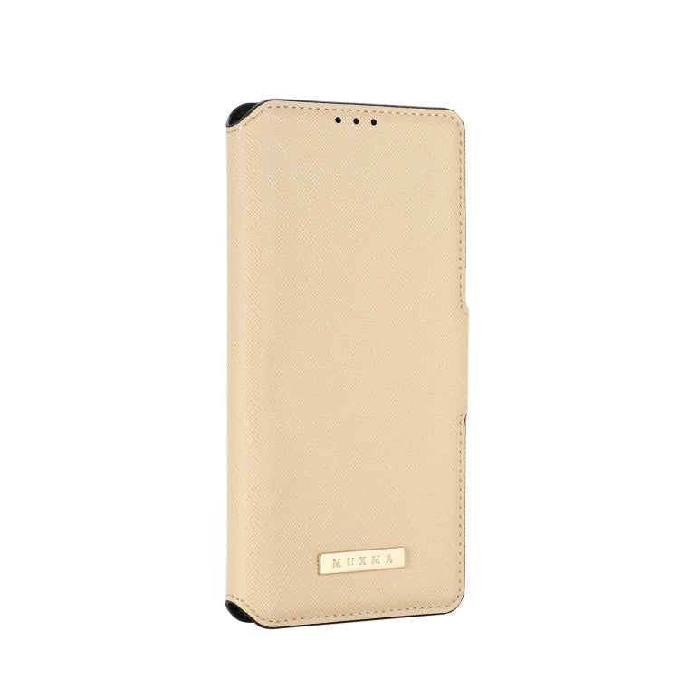 For Huawei Y9a / Enjoy 20 SE MUXMA MX115 Cross Texture Oil Edge Flip Leather Phone Case