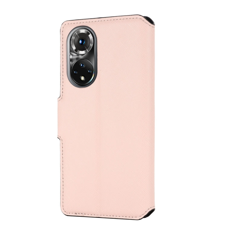 For Honor 50 MUXMA MX115 Cross Texture Oil Edge Flip Leather Phone Case